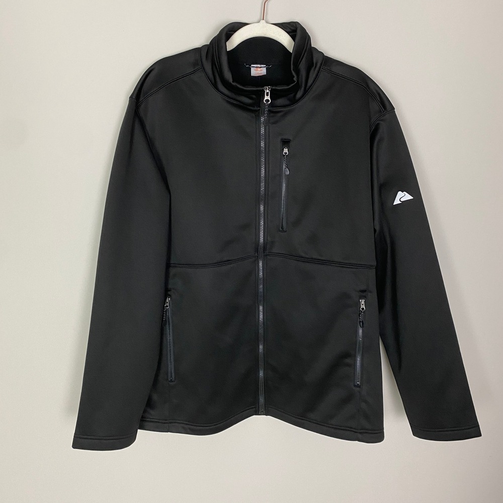 Ozark Trail Mens Black‎ Full Zip Softshell Jacket L Outdoor Gear Lightweight